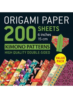 Origami Paper 200 Sheets Kimono Patterns 6' (15 Cm)