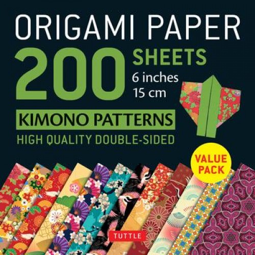 Origami Paper 200 Sheets Kimono Patterns 6' (15 Cm)