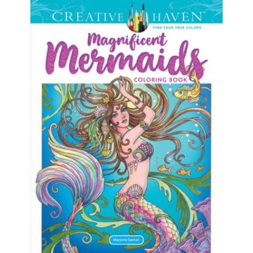 Creative Haven Magnificent Mermaids Coloring Book - Creative Haven