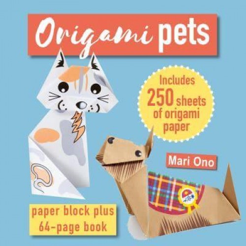Origami Pets Paper Block Plus 64-Page Book