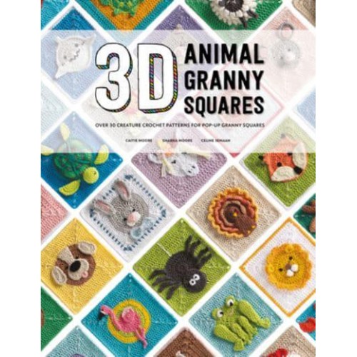 3D Animal Granny Squares Over 30 Creature Crochet Patterns for Pop-Up Granny Squares