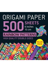 Origami Paper 500 Sheets Rainbow Patterns 6' (15 Cm)