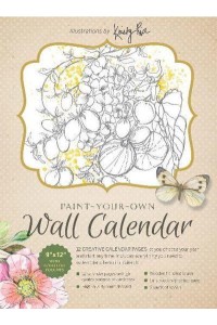 Paint-Your-Own Wall Calendar Illustrations by Kristy Rice