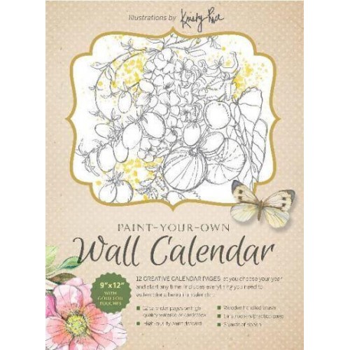 Paint-Your-Own Wall Calendar Illustrations by Kristy Rice