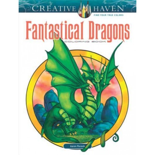 Creative Haven Fantastical Dragons Coloring Book - Creative Haven