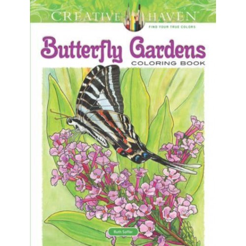Creative Haven Butterfly Gardens Coloring Book - Creative Haven