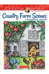 Creative Haven Country Farm Scenes Coloring Book - Creative Haven