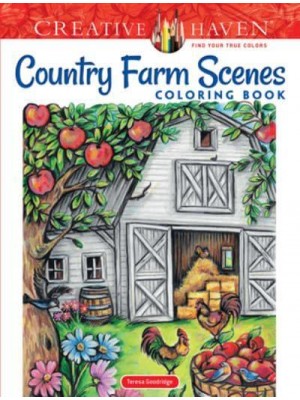 Creative Haven Country Farm Scenes Coloring Book - Creative Haven