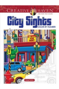 Creative Haven City Sights Color By Number - Creative Haven