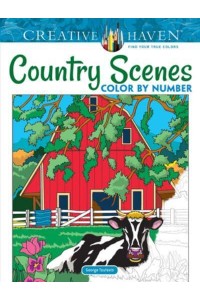 Creative Haven Country Scenes Color by Number - Creative Haven