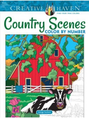 Creative Haven Country Scenes Color by Number - Creative Haven