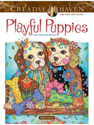 Creative Haven Playful Puppies Coloring Book (Working Title) - Creative Haven