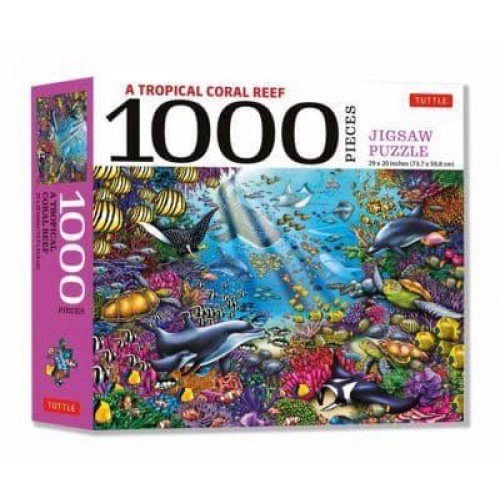 Tropical Coral Reef Marine Life - 1000 Piece Jigsaw Puzzle Finished Size 29 in X 20 Inch (73.7 X 50.8 Cm)