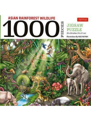 Asian Jungle Wildlife - 1000 Piece Jigsaw Puzzle Finished Size 29 in X 20 Inch (73.7 X 50.8 Cm)