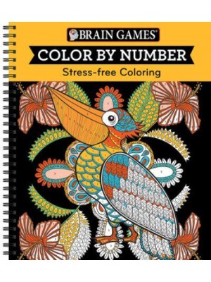 Brain Games - Color by Number: Stress-Free Coloring (Orange) - Brain Games - Color by Number