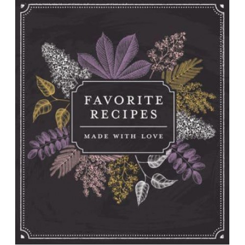 Small Recipe Binder - Favorite Recipes: Made With Love (Chalkboard) - Small Recipe Binder