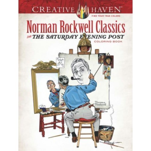 Creative Haven Norman Rockwell's Saturday Evening Post Classics Coloring Book - Creative Haven
