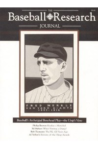 The Baseball Research Journal (BRJ), Volume 22