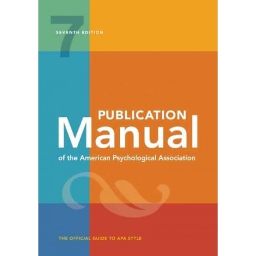Publication Manual of the American Psychological Association The Official Guide to APA Style