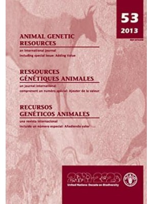 Animal Genetic Resources: An International Journal No.53, 2013