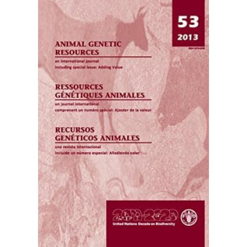 Animal Genetic Resources: An International Journal No.53, 2013