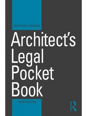 Architect's Legal Pocket Book - Routledge Pocket Books