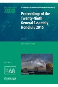 Proceedings of the Twenty-Ninth General Assembly, Honolulu 2015 - Transactions of the International Astronomical Union