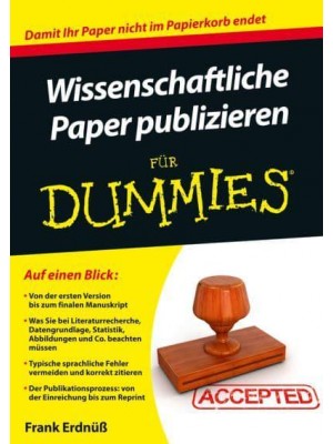Wissenschaftliche Paper Publizieren Für Dummies - Für Dummies