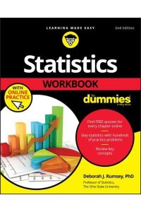 Statistics Workbook For Dummies With Online Practice
