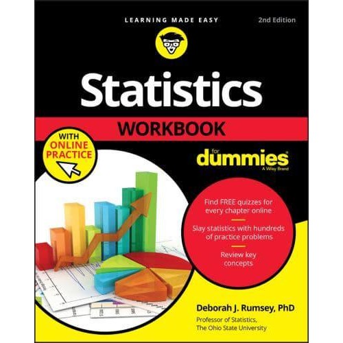 Statistics Workbook For Dummies With Online Practice