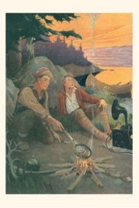 Vintage Journal Camping With Victrola