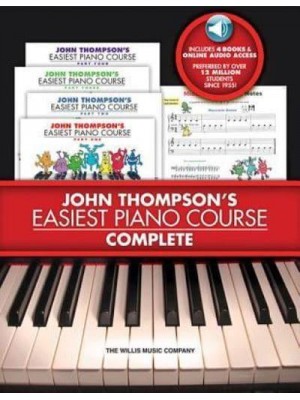 John Thompson's Easiest Piano Course - Complete 4-Book/Audio Boxed Set