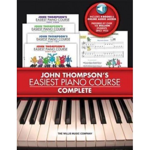 John Thompson's Easiest Piano Course - Complete 4-Book/Audio Boxed Set