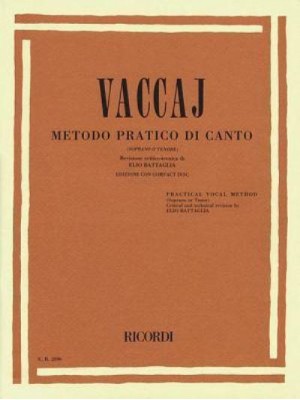 Practical Vocal Method (Vaccai) - High Voice Soprano/Tenor - Book/CD