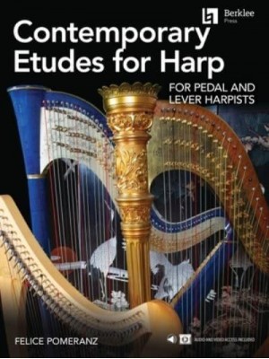 Contemporary Etudes for Harp for Pedal and Lever Harpists by Felice Pomeranz