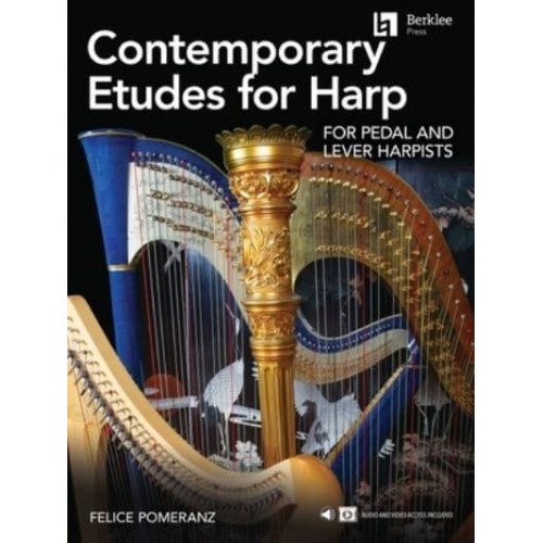 Contemporary Etudes for Harp for Pedal and Lever Harpists by Felice Pomeranz
