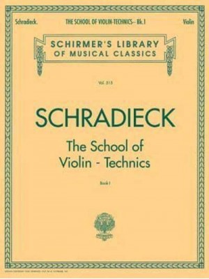 School of Violin Technics - Book 1 Schirmer Library of Classics Volume 515