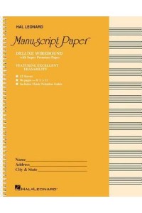 Deluxe Wirebound Super Premium Manuscript Paper (Gold Cover)