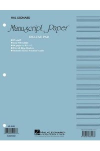 Manuscript Paper (Deluxe Pad)(Blue Cover)