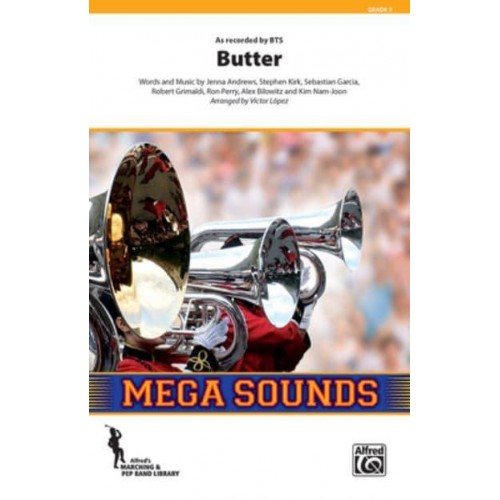Butter As Recorded by Bts, Conductor Score & Parts - Mega Sounds for Marching Band