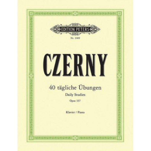 40 Daily Exercises Op. 337 for Piano - Edition Peters