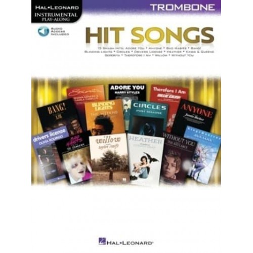 Hit Songs: Trombone Play-Along With Demo & Backing Tracks