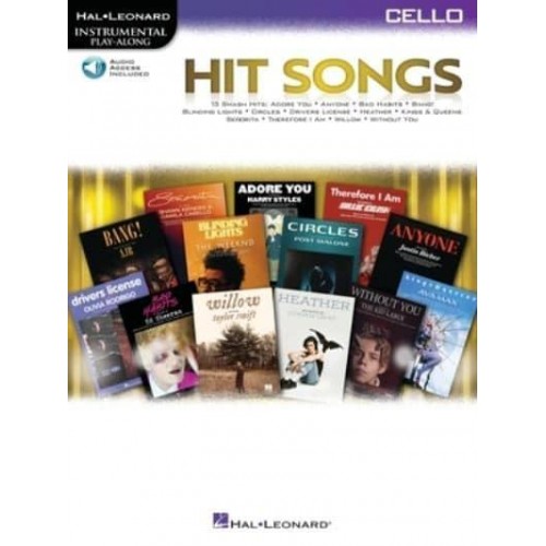 Hit Songs: Cello Play-Along With Demo & Backing Tracks