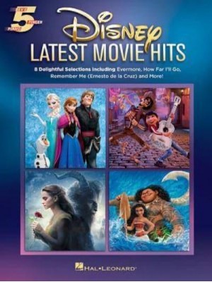 DISNEY LATEST MOVIE HITS FIVE FINGER PIANO BOOK