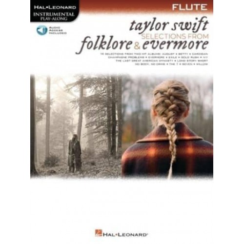 Taylor Swift - Selections from Folklore & Evermore: Flute Play-Along Book With Online Audio Flute Play-Along Book With Online Audio