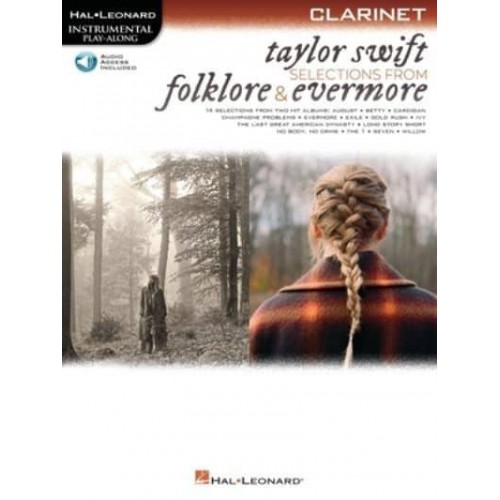 Taylor Swift - Selections from Folklore & Evermore: Clarinet Play-Along Book With Online Audio Clarinet Play-Along Book With Online Audio
