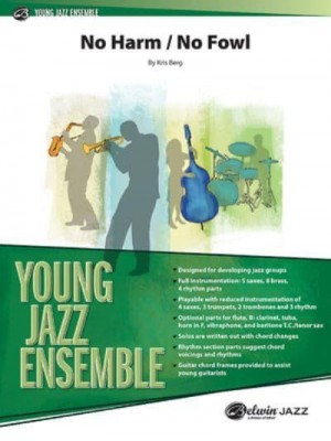 No Harm / No Fowl Conductor Score & Parts - Young Jazz Ensemble