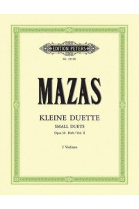 12 Little Duets Op. 38 for 2 Violins Nos. 7-12 (Set of Parts) - Edition Peters