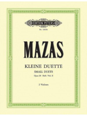 12 Little Duets Op. 38 for 2 Violins Nos. 7-12 (Set of Parts) - Edition Peters