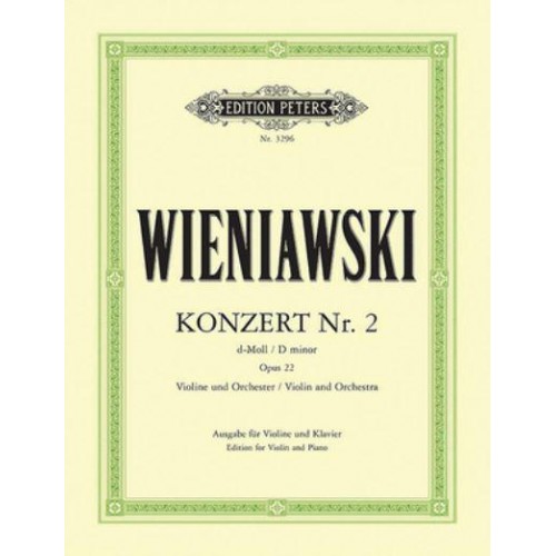 Violin Concerto No. 2 in D Minor Op. 22 (Edition for Violin and Piano) - Edition Peters